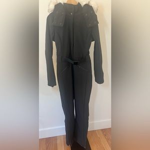 TOPSHOP SNO black ski jumpsuit